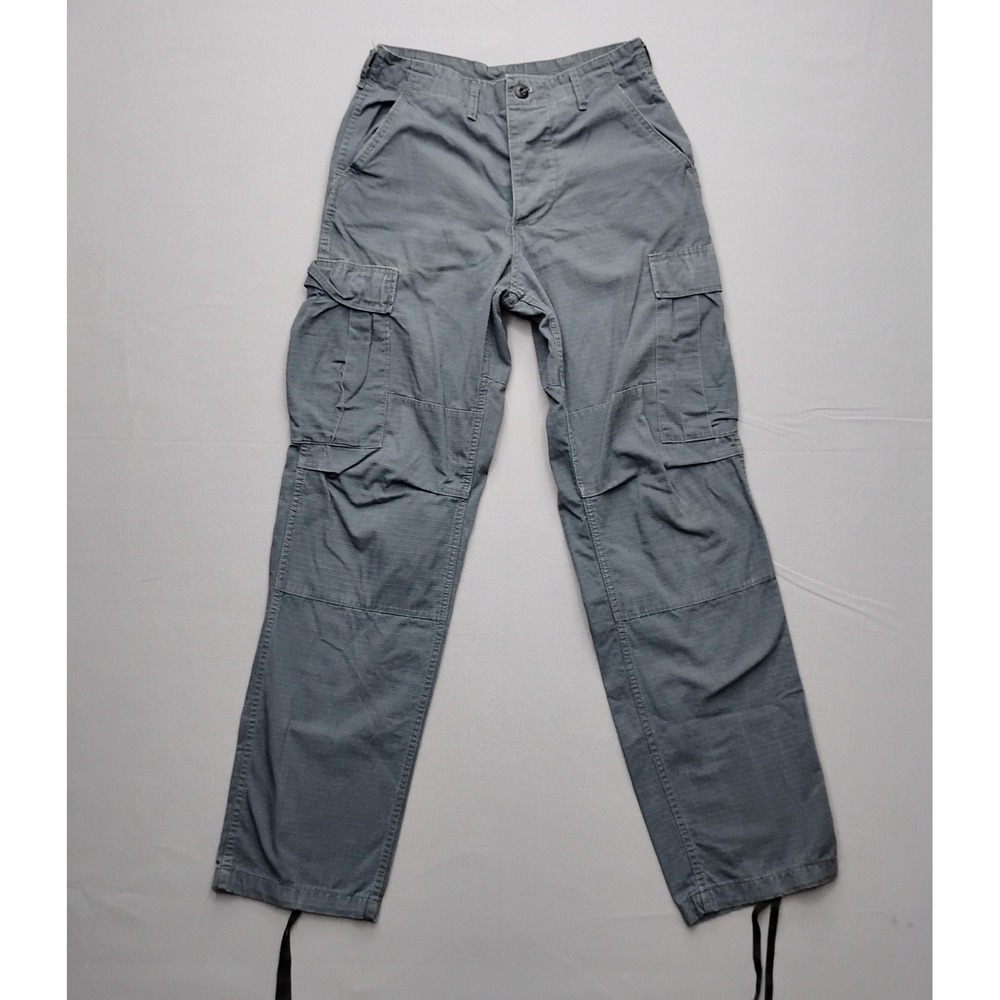 Camo Distributors Combat Trousers Grey Ripstop Cargo Pants Small Long 3318